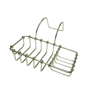 Vintage CC2161 8-3/8 Inch Clawfoot Tub Hanging Soap and Sponge Holder, Polished Chrome