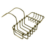 Vintage CC2163 8-3/8 Inch Clawfoot Tub Hanging Soap and Sponge Holder, Antique Brass