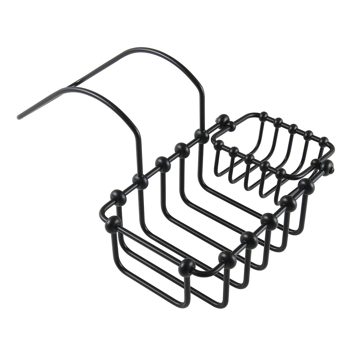 Vintage CC2170 7-Inch Clawfoot Tub Hanging Soap and Sponge Holder, Matte Black