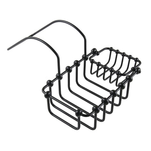 Vintage CC2170 7-Inch Clawfoot Tub Hanging Soap and Sponge Holder, Matte Black