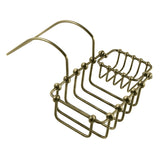 Vintage CC2173 7-Inch Clawfoot Tub Hanging Soap and Sponge Holder, Antique Brass