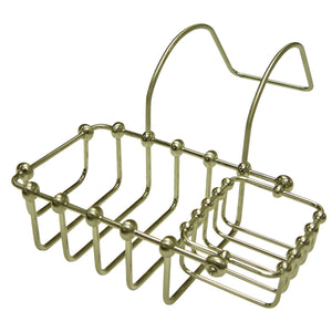 Vintage CC2178 7-Inch Clawfoot Tub Hanging Soap and Sponge Holder, Brushed Nickel