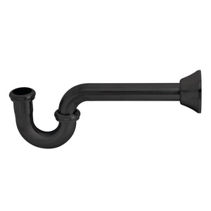 Vintage CC2180MB 1-1/4 Inch Decor P-Trap, 18 Gauge, Matte Black