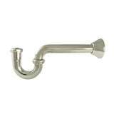 Vintage CC2186 1-1/4 Inch Decor P-Trap, 18 Gauge, Polished Nickel