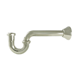 Vintage CC2186 1-1/4 Inch Decor P-Trap, 18 Gauge, Polished Nickel