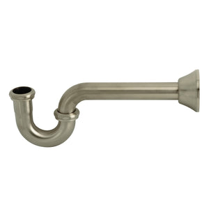 Vintage CC2188 1-1/4 Inch Decor P-Trap, 18 Gauge, Brushed Nickel