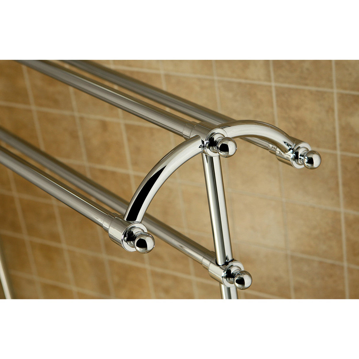 Vintage CC2291 Freestanding Towel Rack, Polished Chrome