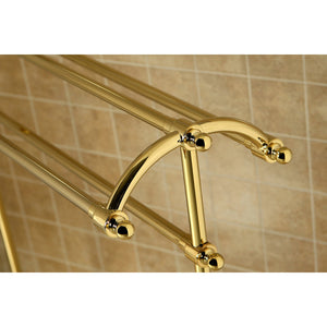 Vintage CC2292 Freestanding Towel Rack, Polished Brass