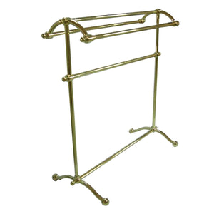 Vintage CC2292 Freestanding Towel Rack, Polished Brass