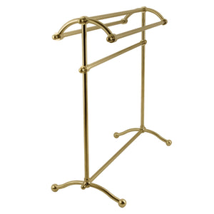Vintage CC2297 Freestanding Towel Rack, Brushed Brass