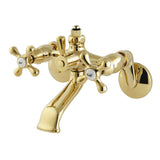 Vintage CC2662 Wall-Mount Tub Faucet with Riser Adaptor, Polished Brass