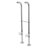 Kingston CC266S1PX Freestanding Supply Line with Stop Valve, Polished Chrome