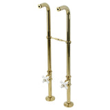 Kingston CC266S2PX Freestanding Supply Line with Stop Valve, Polished Brass
