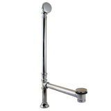 Vintage CC2711 Swivel Ball Toe Touch Tub Waste and Overflow, Polished Chrome