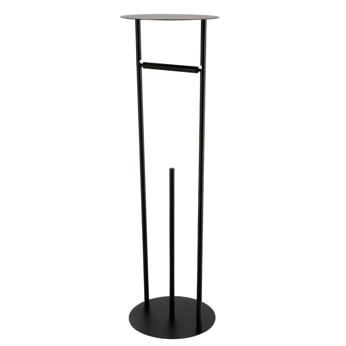 Dessau CC3000 Freestanding Toilet Paper Holder with Reserve Storage and Top Shelf, Matte Black