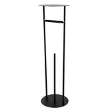 Dessau CC3000 Freestanding Toilet Paper Holder with Reserve Storage and Top Shelf, Matte Black
