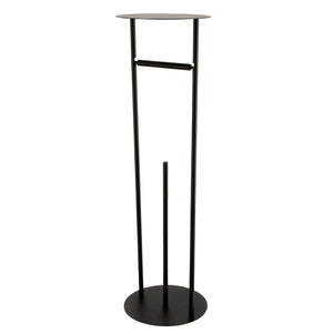 Dessau CC3000 Freestanding Toilet Paper Holder with Reserve Storage and Top Shelf, Matte Black