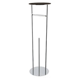 Dessau CC3001 Freestanding Toilet Paper Holder with Reserve Storage and Top Shelf, Polished Chrome