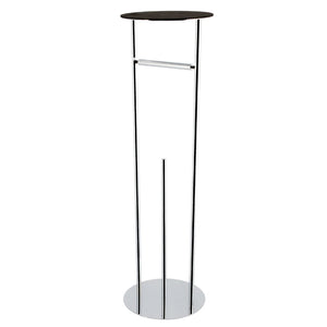 Dessau CC3001 Freestanding Toilet Paper Holder with Reserve Storage and Top Shelf, Polished Chrome