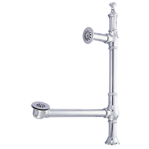 Vintage CC3091 Brass Pop-Up Tub Waste and Overflow, Polished Chrome