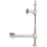 Vintage CC3098 Brass Pop-Up Tub Waste and Overflow, Brushed Nickel