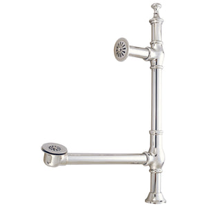 Vintage CC3098 Brass Pop-Up Tub Waste and Overflow, Brushed Nickel
