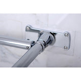 Vintage CC3131 61-Inch D-Shaped Shower Curtain Rod, Polished Chrome