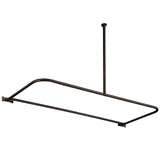 Vintage CC3135 61-Inch D-Shaped Shower Curtain Rod, Oil Rubbed Bronze