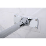 Vintage CC3141 63-Inch L-Shaped Shower Curtain Rod, Polished Chrome