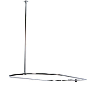 Vintage CC3151 44.5-Inch Rectangular Shower Curtain Rod, 18 Gauge, Polished Chrome