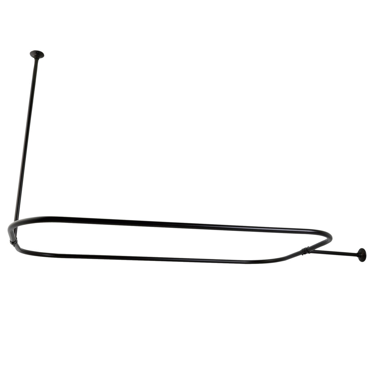 Vintage CC3155 44.5-Inch Rectangular Shower Curtain Rod, 18 Gauge, Oil Rubbed Bronze