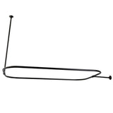 Vintage CC3155 44.5-Inch Rectangular Shower Curtain Rod, 18 Gauge, Oil Rubbed Bronze