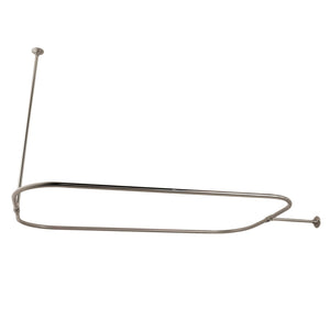 Vintage CC3156 44.5-Inch Rectangular Shower Curtain Rod, 18 Gauge, Polished Nickel