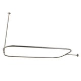 Vintage CC3158 44.5-Inch Rectangular Shower Curtain Rod, 18 Gauge, Brushed Nickel