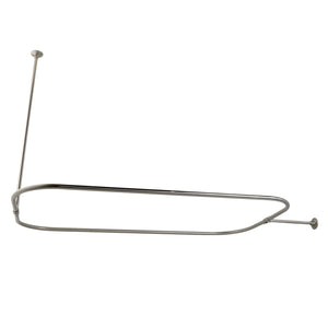 Vintage CC3158 44.5-Inch Rectangular Shower Curtain Rod, 18 Gauge, Brushed Nickel