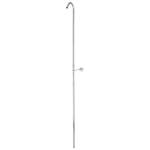 Vintage CC3161 62-Inch Shower Riser with Wall Support, Polished Chrome