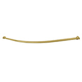 Edenscape CC3177 47-Inch to 60-Inch Adjustable Curved Shower Curtain Rod, Brushed Brass