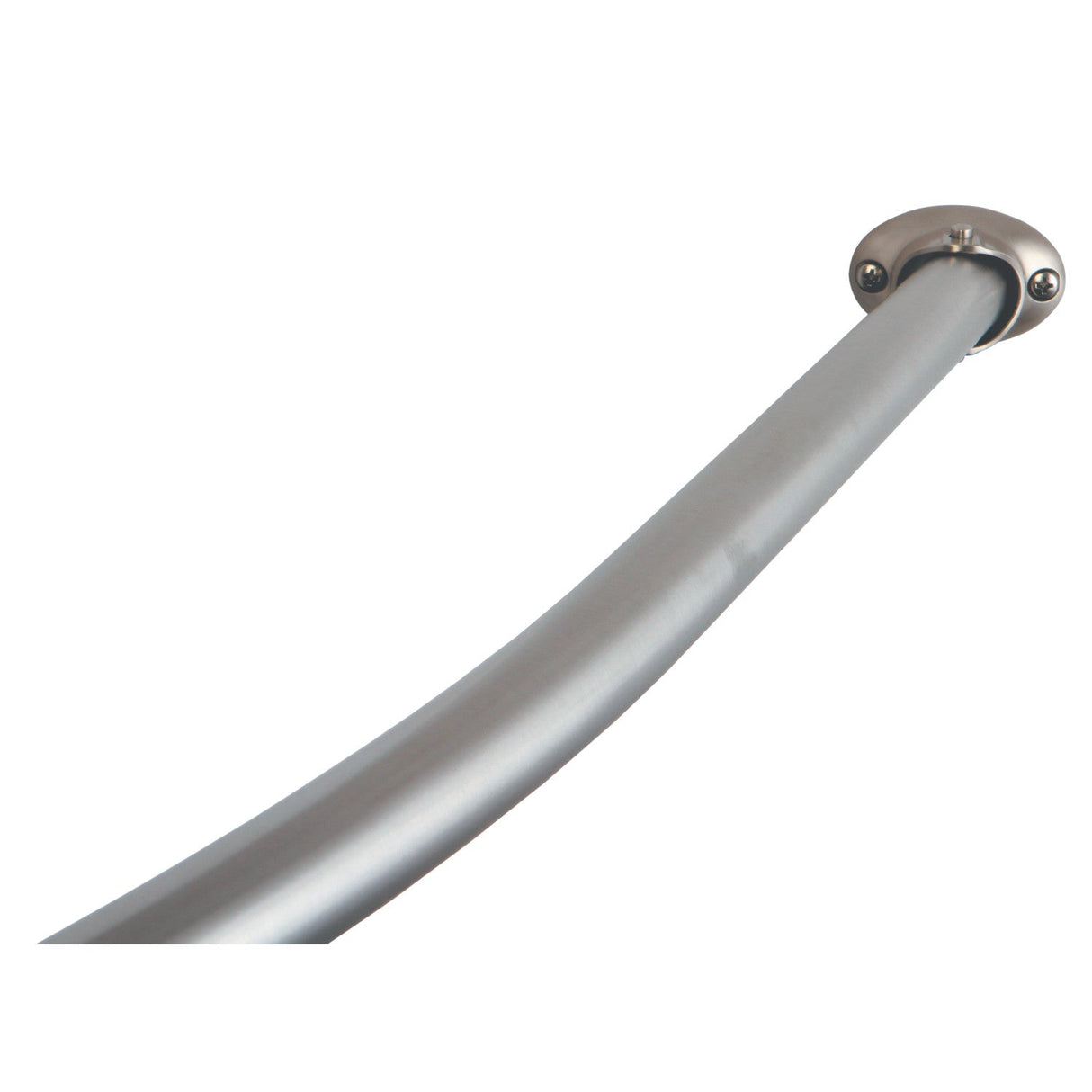 Edenscape CC3178 47-Inch to 60-Inch Adjustable Curved Shower Curtain Rod, Brushed Nickel