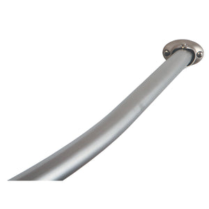 Edenscape CC3178 47-Inch to 60-Inch Adjustable Curved Shower Curtain Rod, Brushed Nickel
