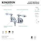 Vintage CC32T1 Two-Handle 2-Hole Tub Wall Mount Tub Faucet, Polished Chrome