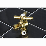 Vintage CC33102X 3/8-Inch FIP x 3/8-Inch OD Comp Quarter-Turn Angle Stop Valve, Polished Brass