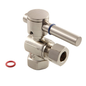 Concord CC33108DL 3/8-Inch FIP x 3/8-Inch OD Comp Quarter-Turn Angle Stop Valve, Brushed Nickel