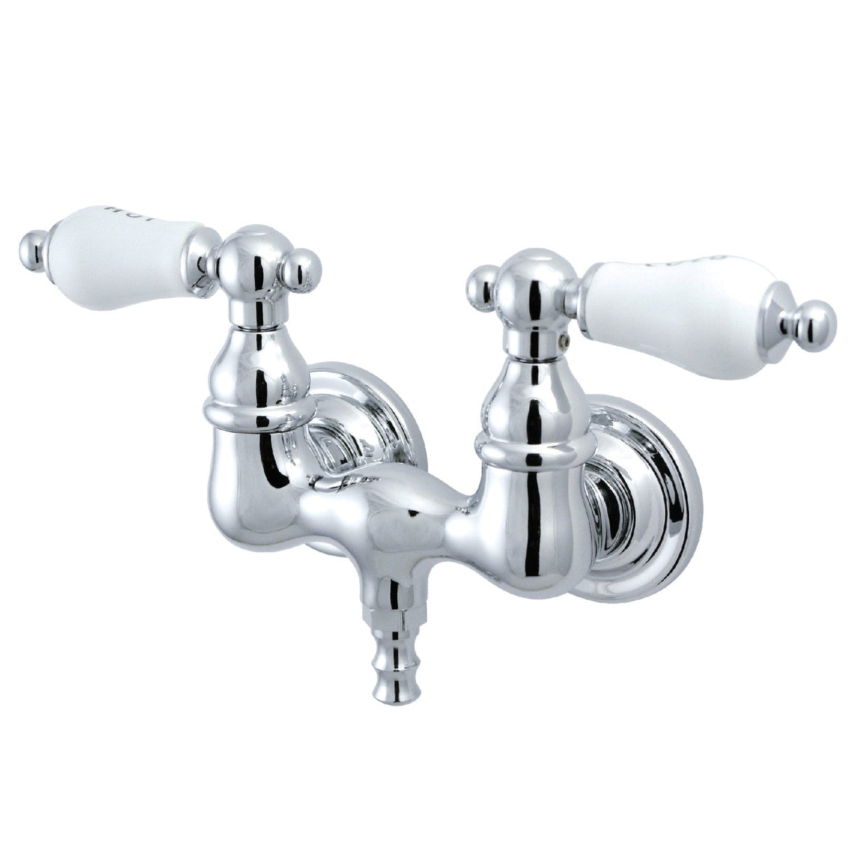 Vintage CC34T1 Two-Handle 2-Hole Tub Wall Mount Tub Faucet, Polished Chrome