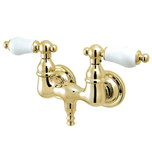 Vintage CC35T2 Two-Handle 2-Hole Tub Wall Mount Tub Faucet, Polished Brass