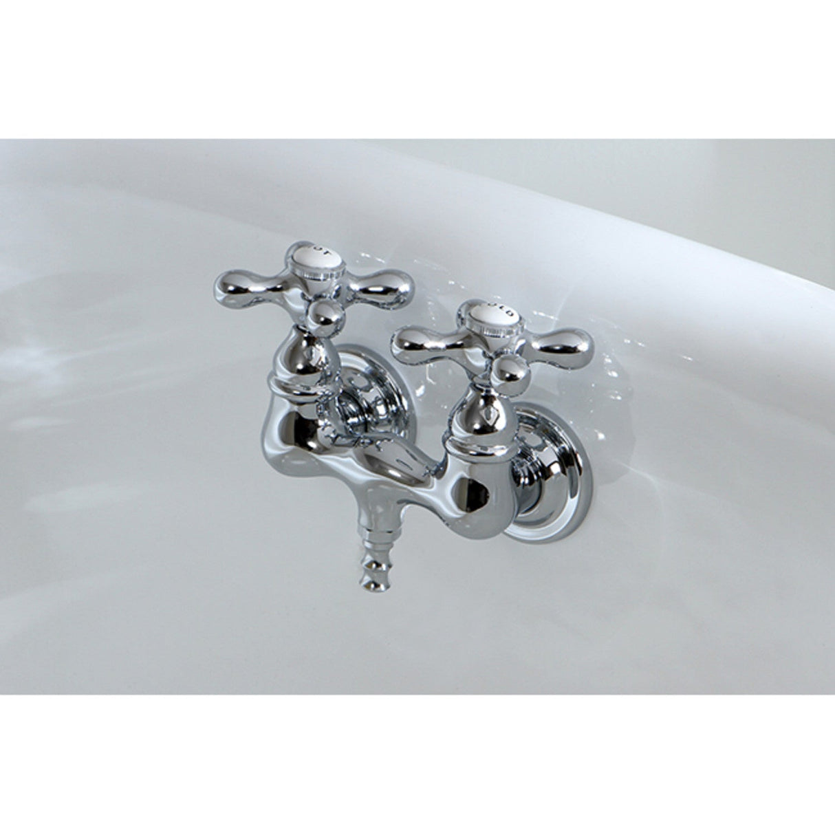 Vintage CC38T1 Two-Handle 2-Hole Tub Wall Mount Tub Faucet, Polished Chrome