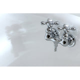 Vintage CC38T1 Two-Handle 2-Hole Tub Wall Mount Tub Faucet, Polished Chrome