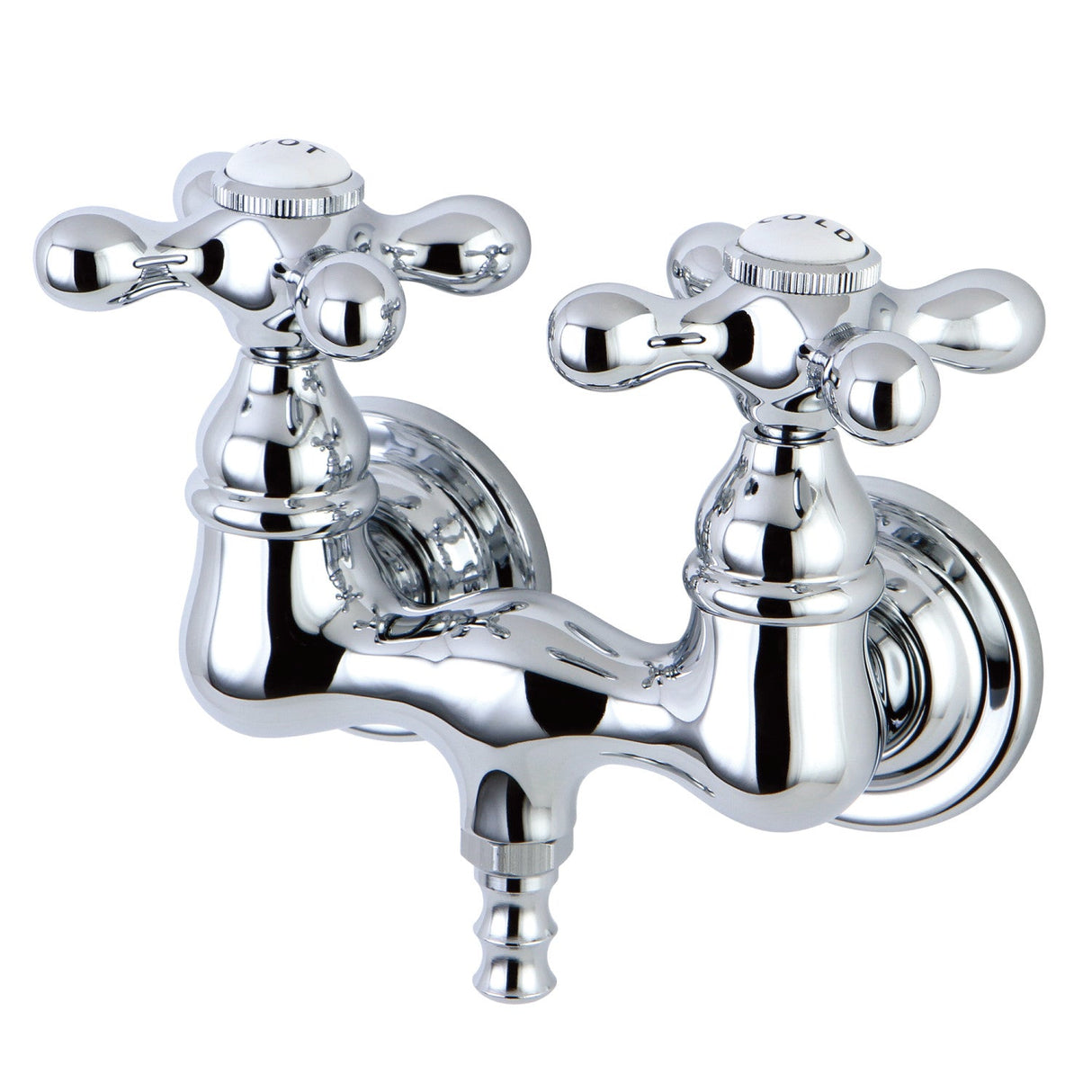 Vintage CC38T1 Two-Handle 2-Hole Tub Wall Mount Tub Faucet, Polished Chrome