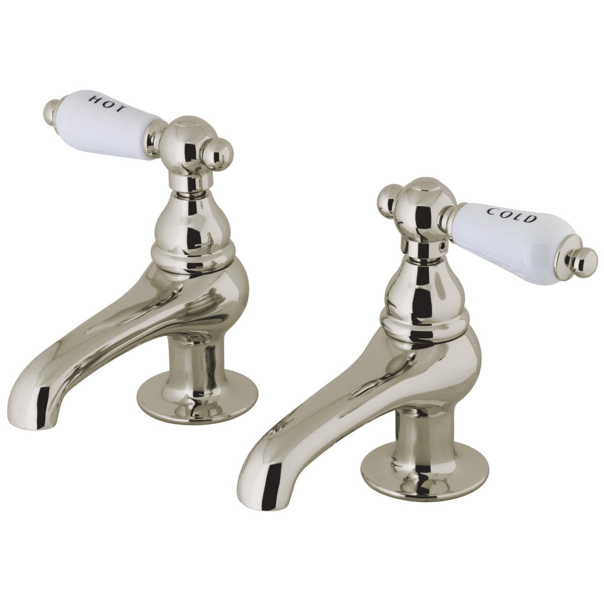 Vintage CC3L8 Two-Handle Deck Mount Basin Tap Faucet, Brushed Nickel