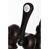 Vintage CC409T5 Three-Handle 2-Hole Deck Mount Clawfoot Tub Faucet with Hand Shower, Oil Rubbed Bronze