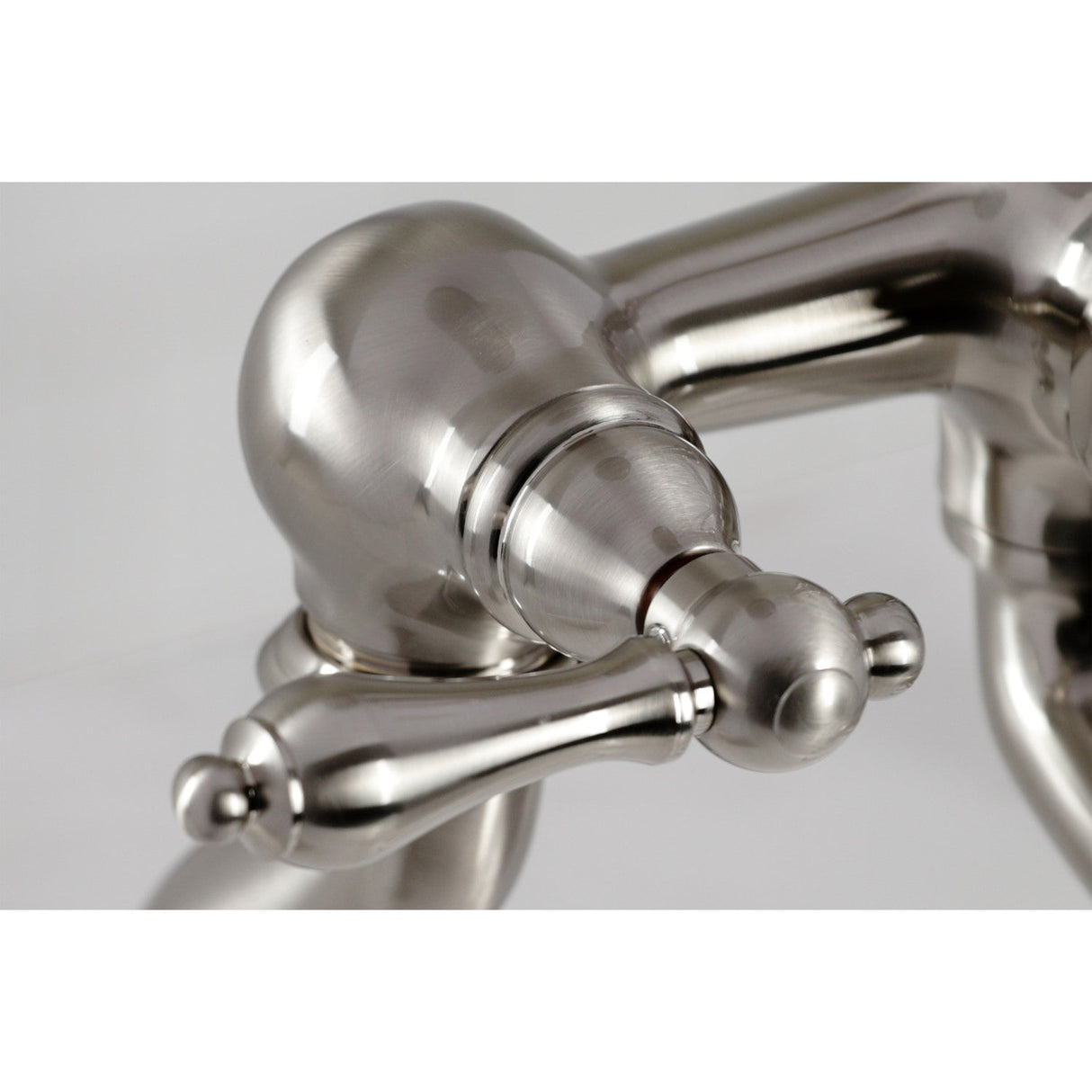 Vintage CC409T8 Three-Handle 2-Hole Deck Mount Clawfoot Tub Faucet with Hand Shower, Brushed Nickel